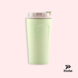 Premium Bamboo Fiber Coffee Cup with Leak-Proof Lid, BPA-Free Travel Mug