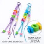 DIY Alphabet Bead Keychain & Phone Strap