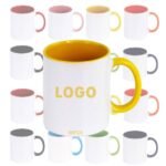 Two-Tone Ceramic Mug – Custom Logo