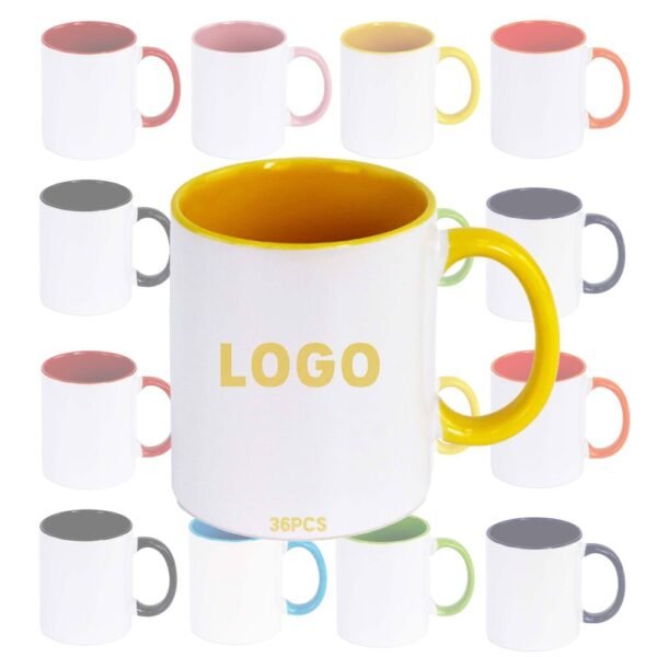 Two-Tone Ceramic Mug – Custom Logo